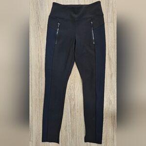 Athleta Stellar Crop Pant Color Block Blue/Black Size XS